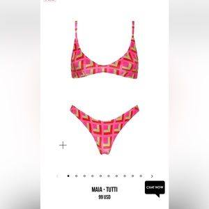 Triangl swimsuit. MAIA-TUTTI. top is size M And bottom is size S.